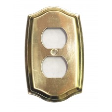 SWITCH PLATE - BRASS PLATED, SINGLE OUTLET