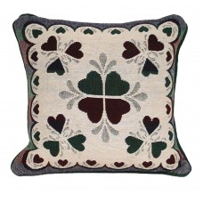 Cushion Zippered, Clover Heart 17"X17" Only Cover