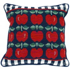 Cushion Zippered, Apples Design - Cover Only 17"x17"