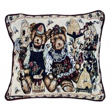 Cushion Tapestry, 17X17-Teddy Bear Cover Only