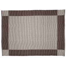 Floor Mat, Ribbed Cotton, 60"X80" - Chocolate