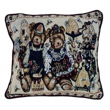 Cushion Tapestry, 17X17-Teddy Bear