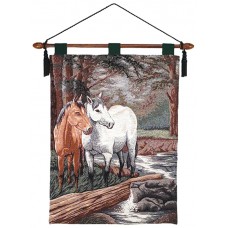Wall Hanging - 2 Horses, 26X36" - With Lining
