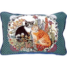 Tapestry Cushion - Cat Filled