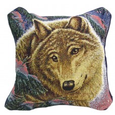 Tapestry Cushion, 17X17 - Wolf