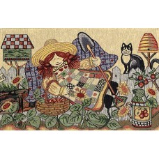 Tapestry Place Mat - Country, Cat