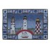 Tapestry Place Mat - Nautical - 3 Lt. Houses