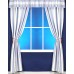 Curtains, 44 X 86" - Summer Lilac - 2 Pc. set