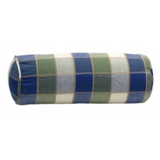 Bolster Pillow,8X22-Country Khaki/Blue
