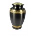 Urn, Brass, Anodised Black, With Engraving