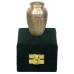 Keepsake Urn - Antiqued Brass Finish, In Velvet Box