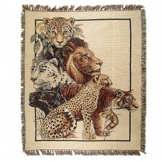 Tapestry Throw - Lions
